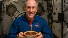 Birthday in space