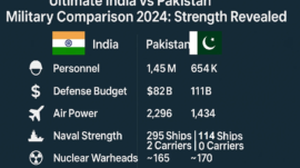 India vs Pakistan Military Comparison 2024
